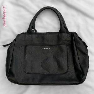 TAHARI Satchel Handbag in Black